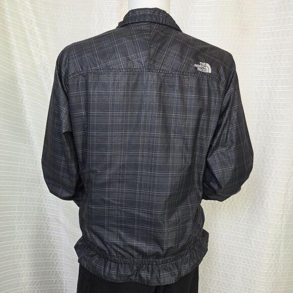 THE NORTH FACE Penelope Windbreaker Jacket Dark Blue Plaid Women’s S/M SEE DESC - Picture 3 of 12